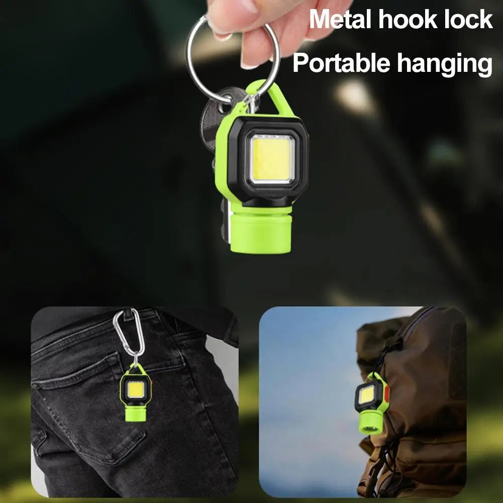 Différents modes d'éclairage de la lampe torche porte-clés