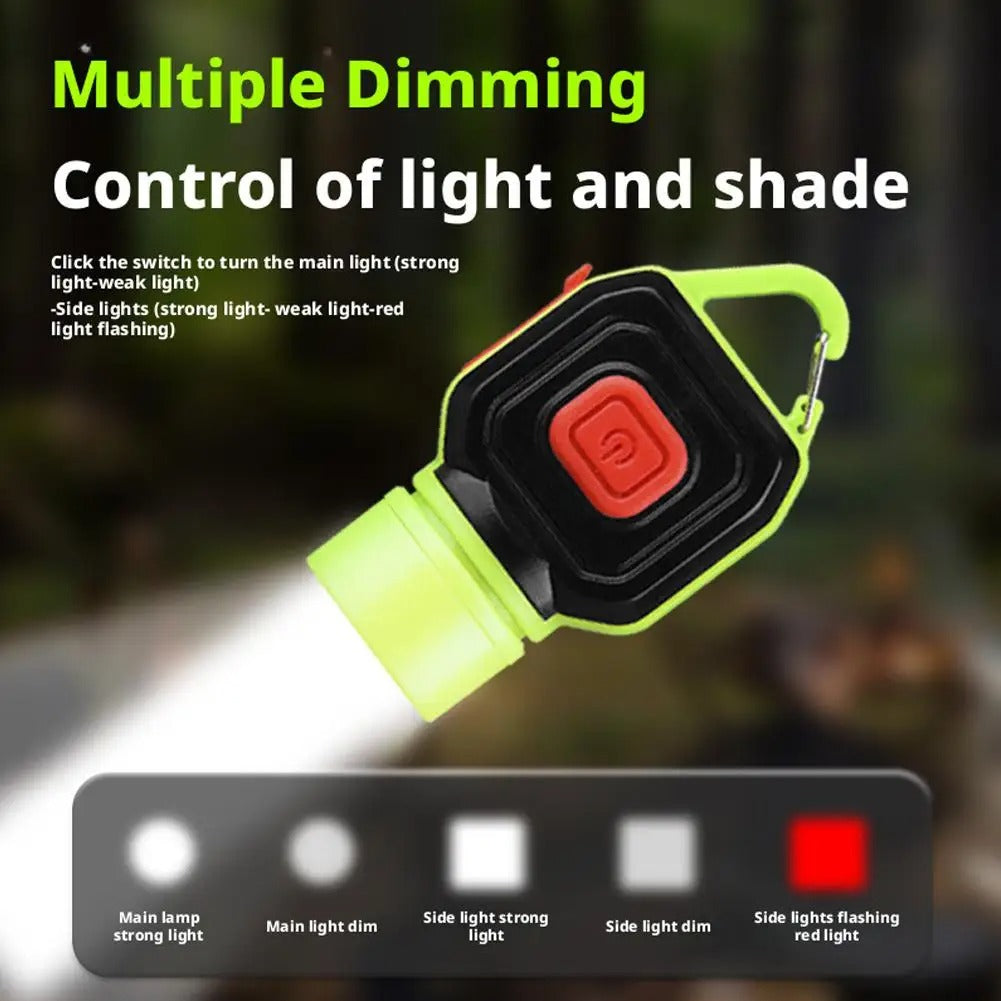 Lampe torche porte-clés COB ultra-compacte format de poche